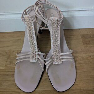 Nine West Blush Pink Strappy Heels